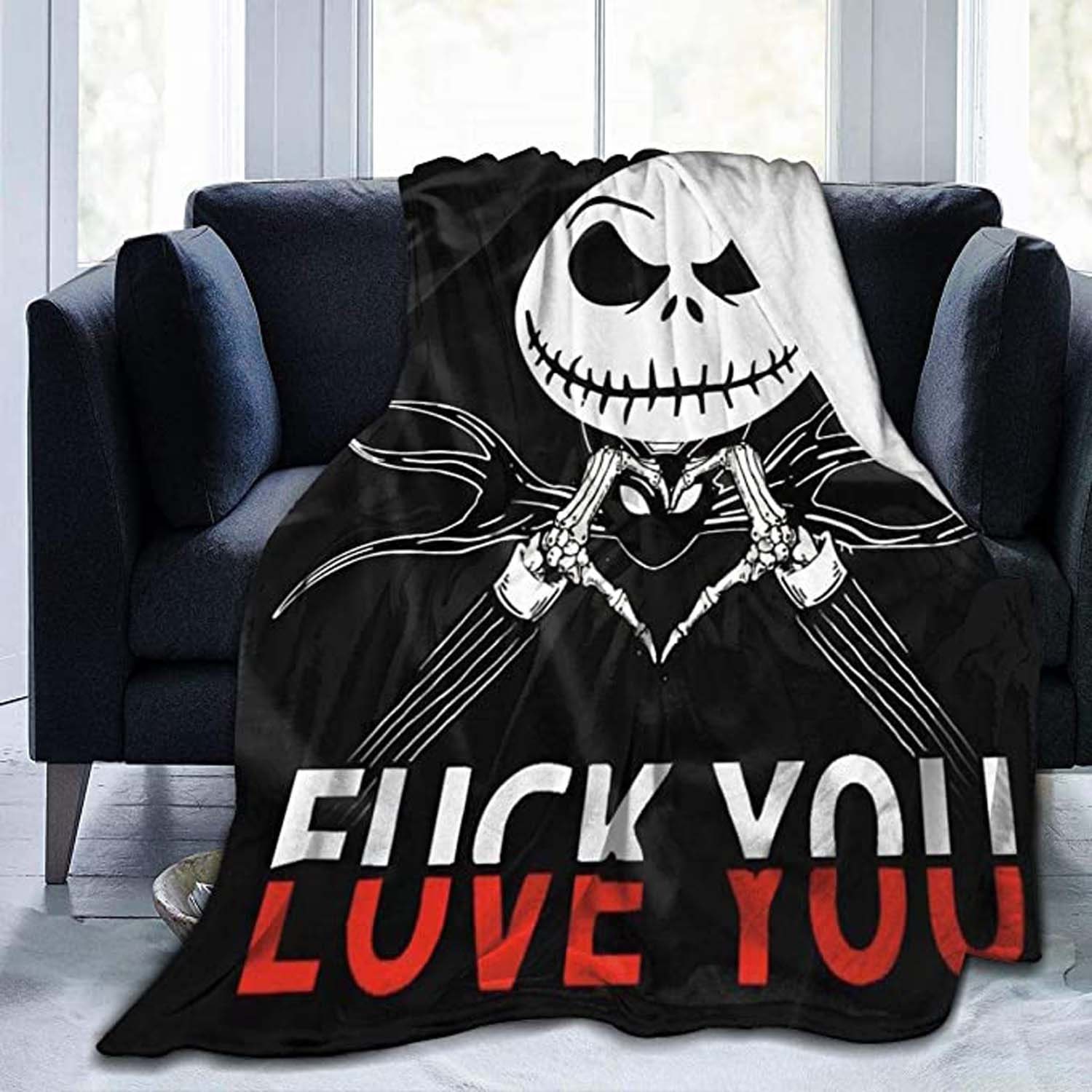 Nightmare Love Jack Sally Personalized 3 Piece Bath Towel Set His & Hers  set