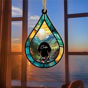 Personalized Pet Remembrance Suncatcher, Dog Memorial Gift, Pet Memorial Gift, Pet Sympathy Gift, Window Hangings