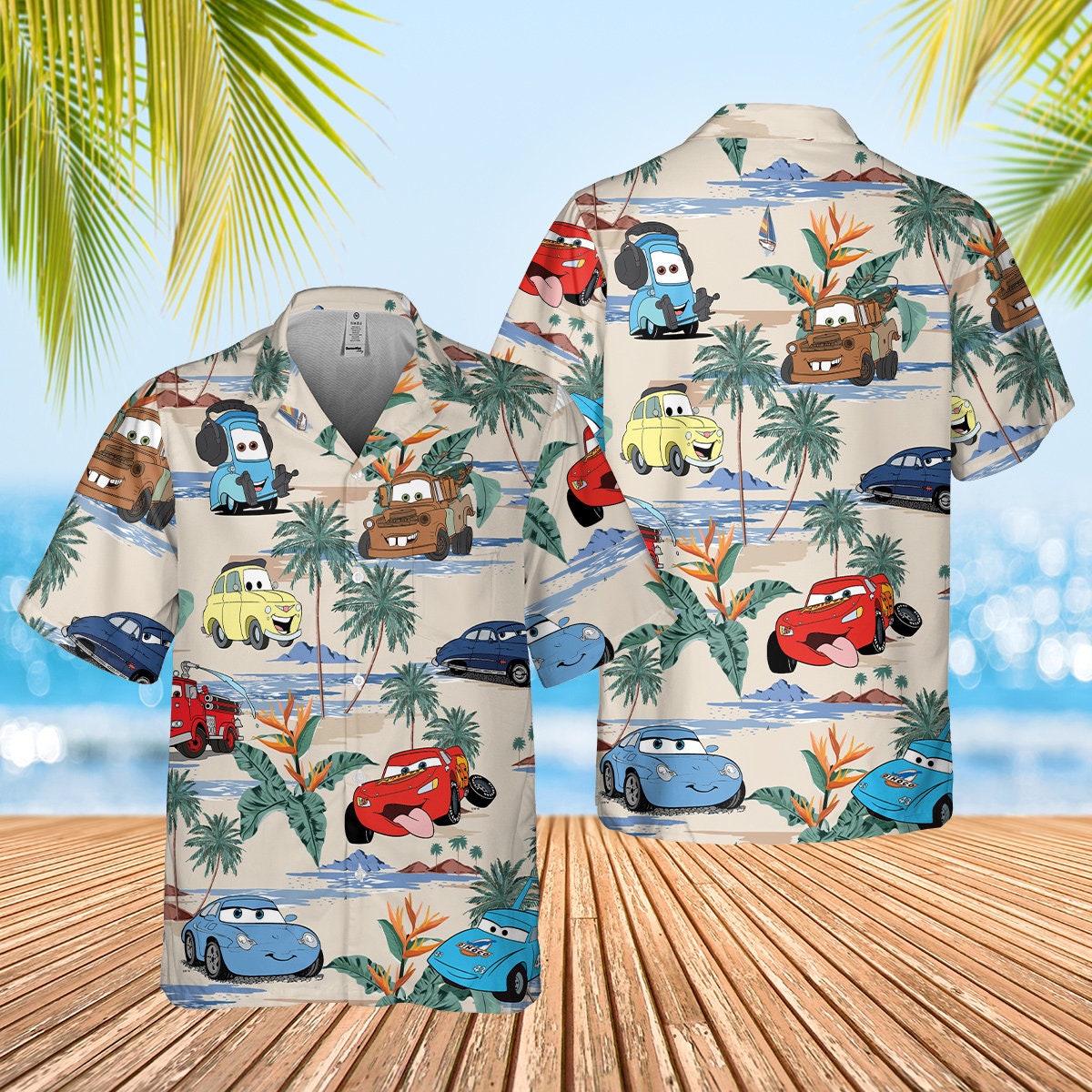  Cute ChameleonsMen's Hawaiian Shirt Short Sleeve Shirt Cuban  Collar Tropical Holiday Beach Shirt : Clothing, Shoes & Jewelry