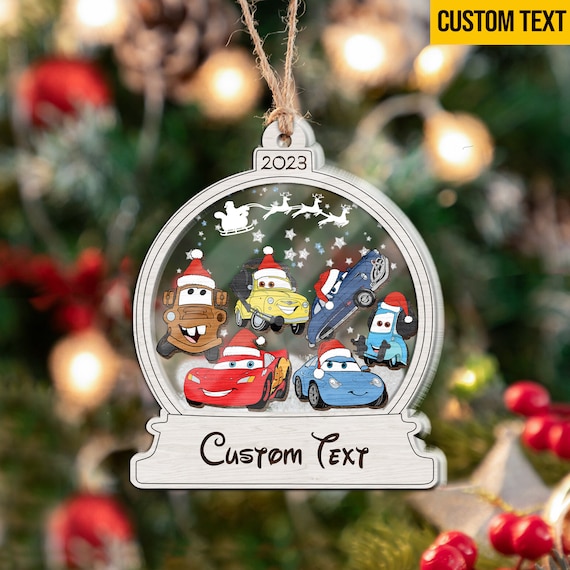 Personalized Cars Ornaments, Disney Cars Christmas Ornament, Car Racer  Ornament,pixar Car Ornaments, Xmas Gift, Christmas Tree Ornament 