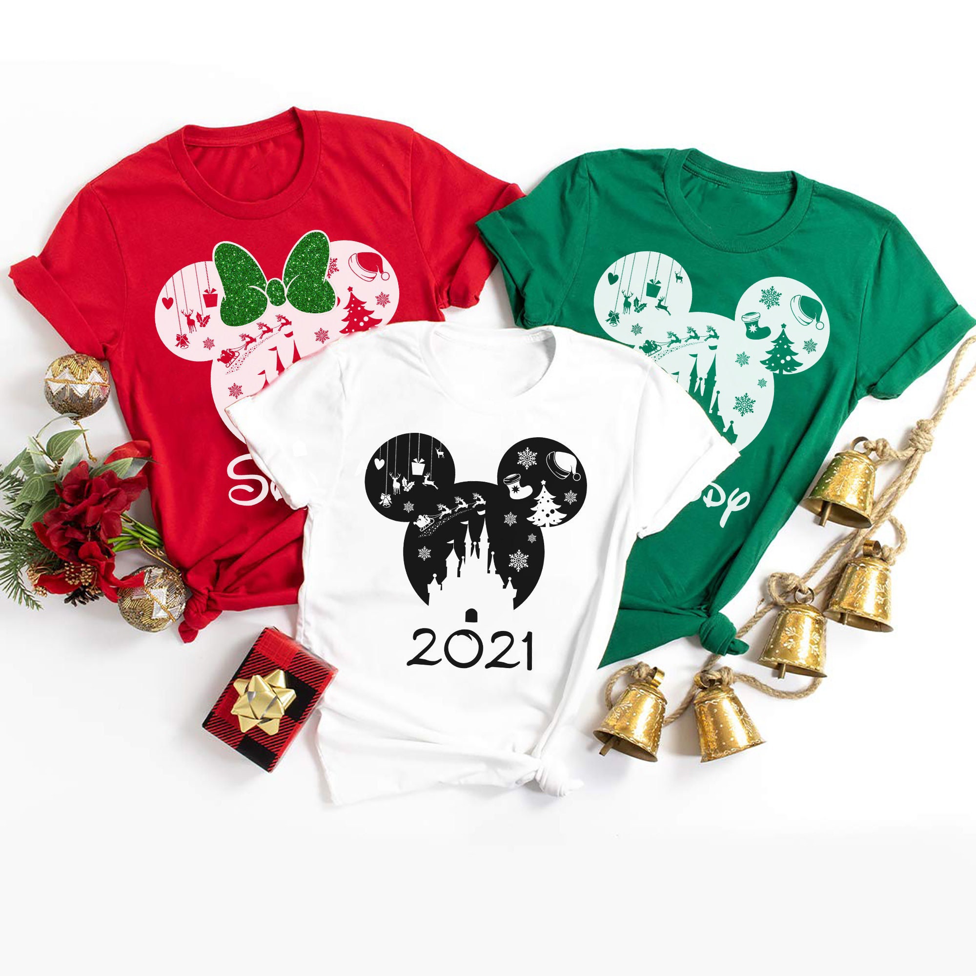 Personalized Disney Christmas Shirts Disney Family Shirts Gift4Fan
