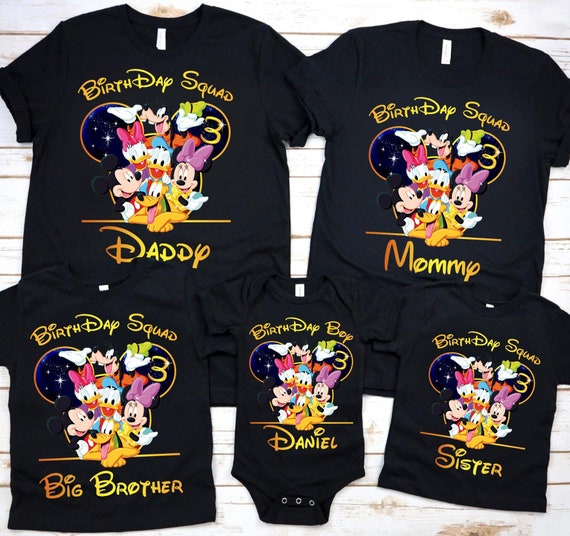 Disney Birthday, Disney Birthday Shirt, Disney Birthday Squad