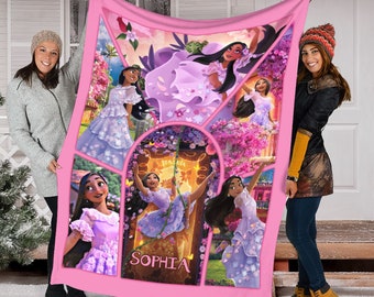 Manta Isabela Encanto, Manta Encanto Personalizada, Encanto Mirabel, Regalo de Película Encanto, Mirabel Madrigal e Isabela Madrigal