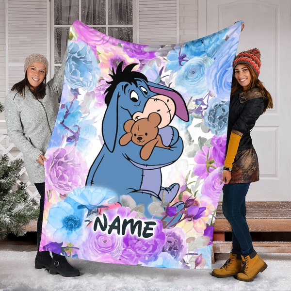 Eeyore Blanket Winnie The Pooh Eeyore Fleece Blanket, Soft Gift Blanket Home Decoration Sofa Blanket Bedding Living Room, Family Eeyore Gift