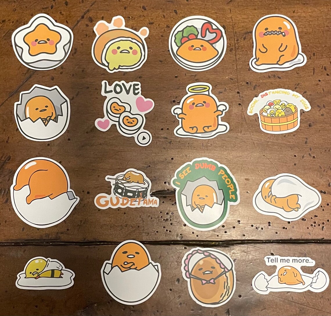 Gudetama lazy egg stickers | Etsy