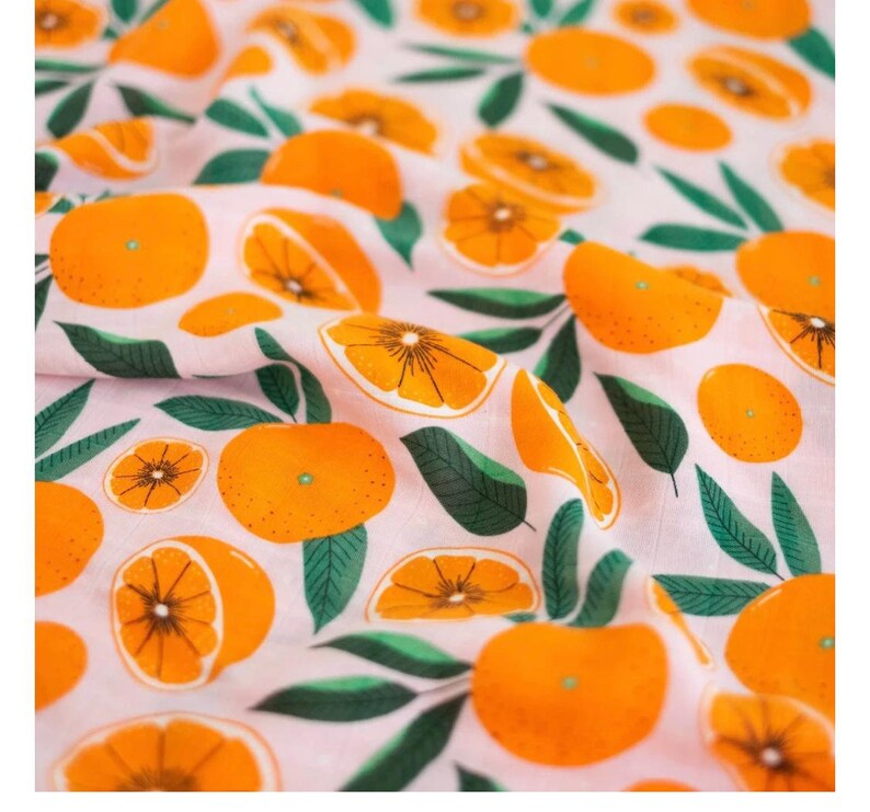 Clementine Baby Muslin Swaddle Blanket Bamboo 120cm X 120cm Etsy UK