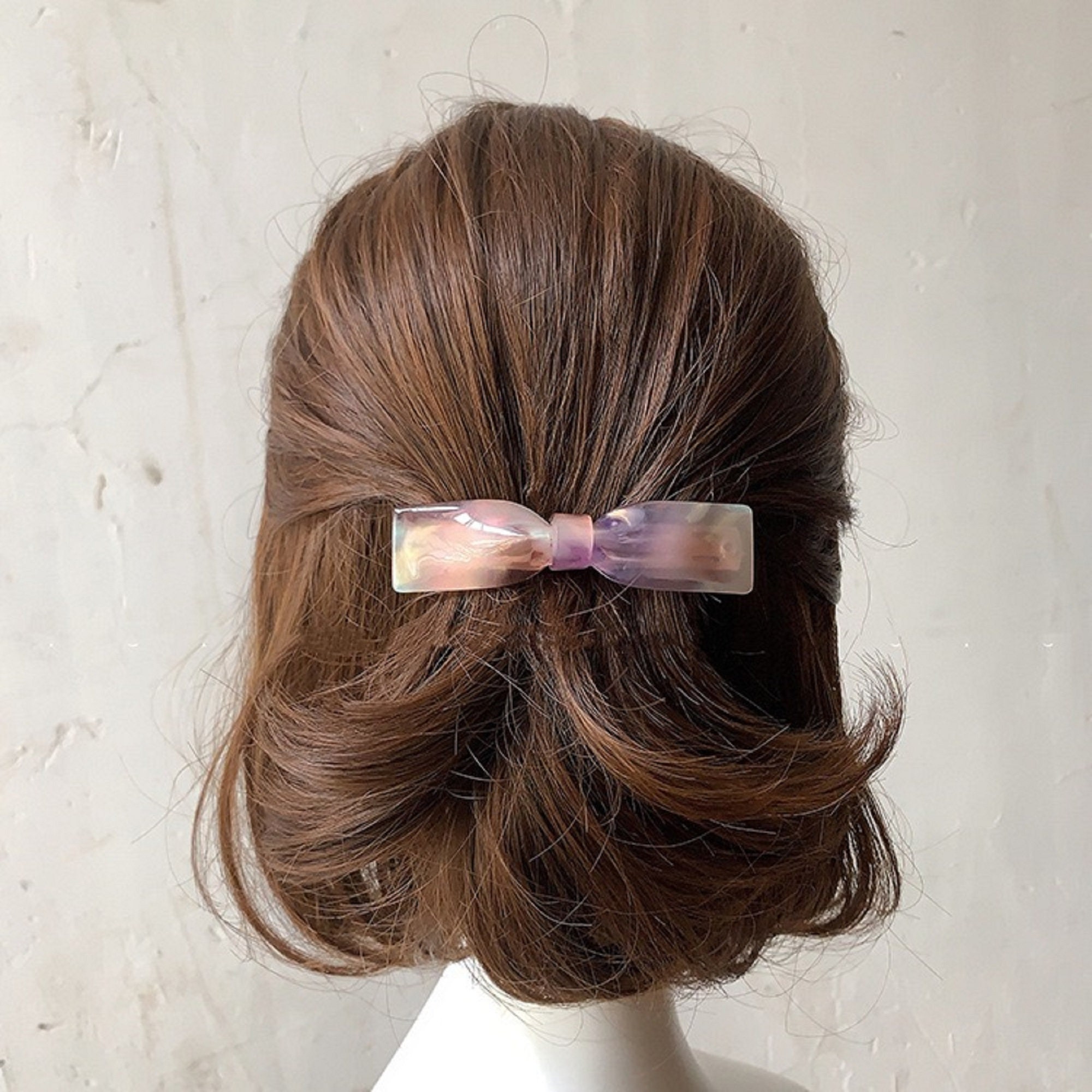 Silk Hair Tie Hair Band Hair Scrunchie With Bow Ribbon Hair Tie 