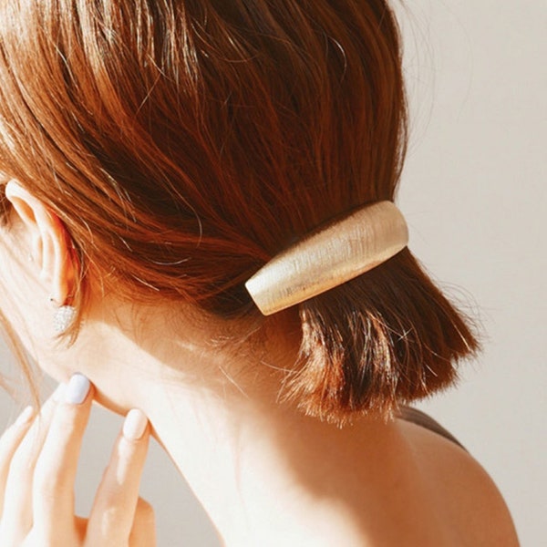 Geometric Gold hair clip | Hair Accessories for Women | Thick Long Hair | Curly Hair