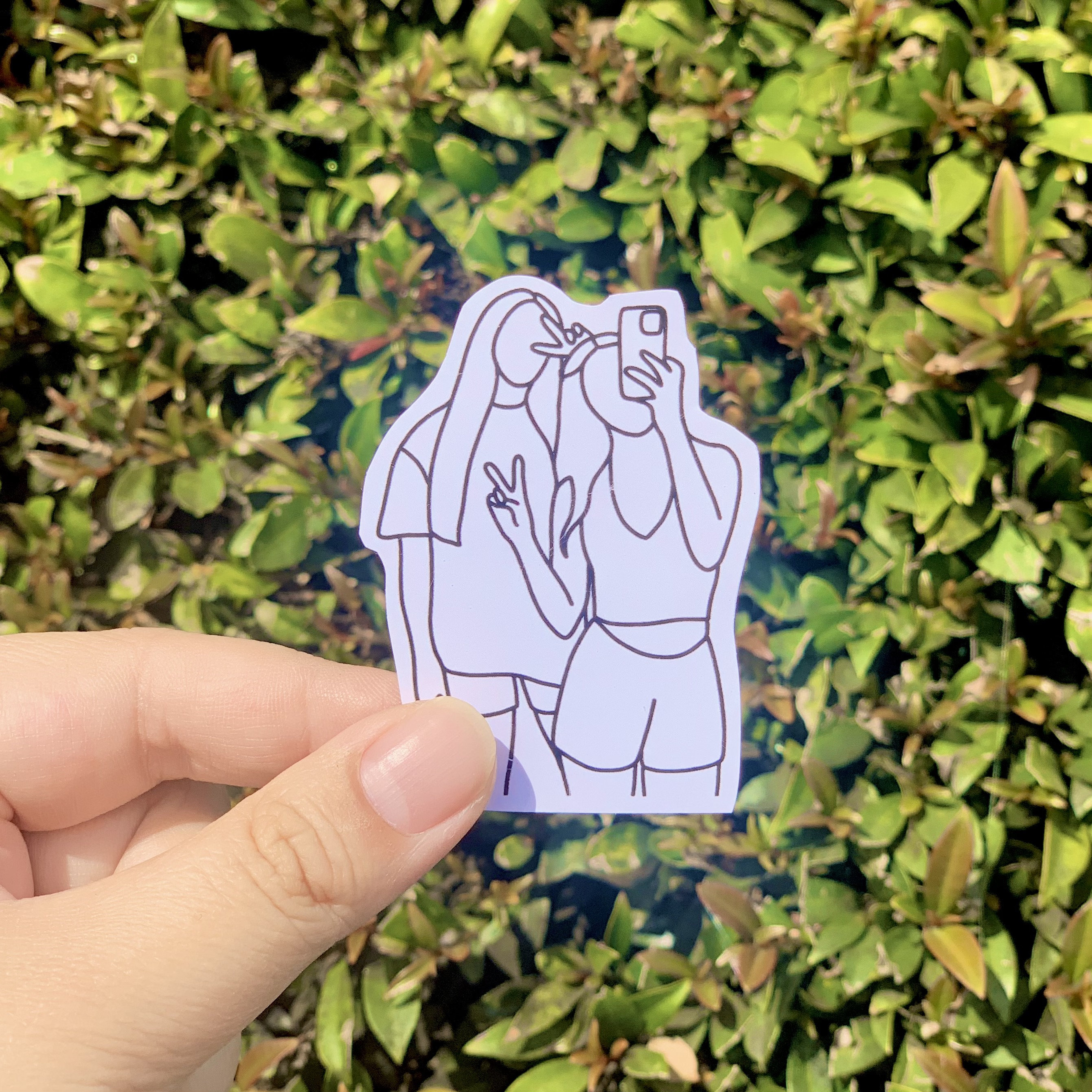 Sticker Design Portrait CUSTOM STICKERS | Line Portrait Stickers - Etsy