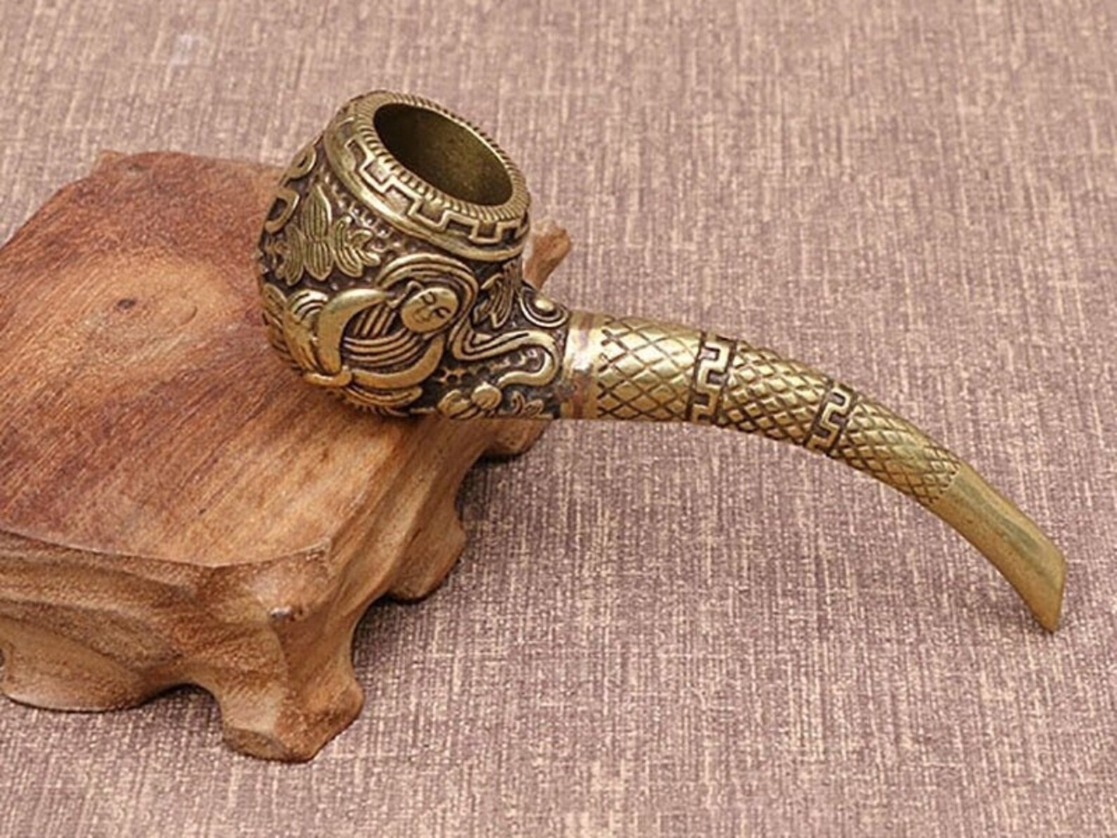 Luxury Pure Copper Filter Smoking Pipe Creative Tobacco Etsy
