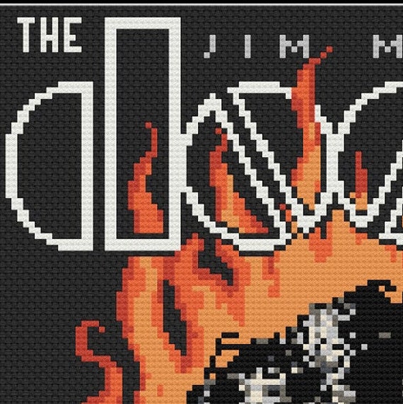 Cross stitch chart pattern of The Doors Cover Art Jim Morrison LP Album Cross stitch chart pattern of The Doors Cover Art Jim Morrison LP Album