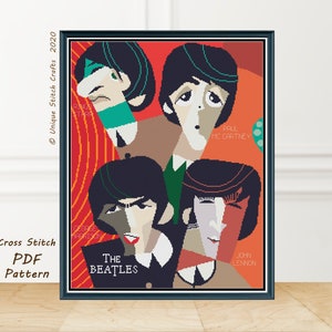 Pop Art Cross Stitch Pattern / Instant Download PDF