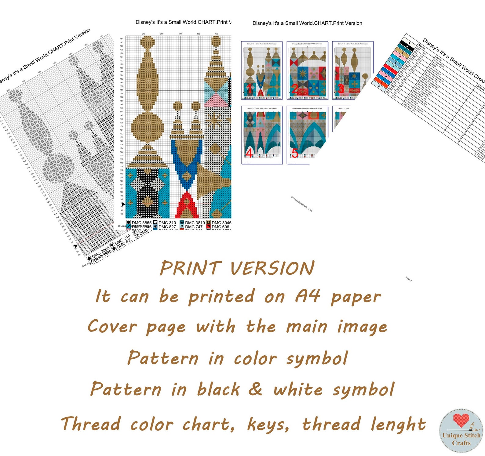 It's a Small World Coss Stitch Pattern / Fairytale - Etsy