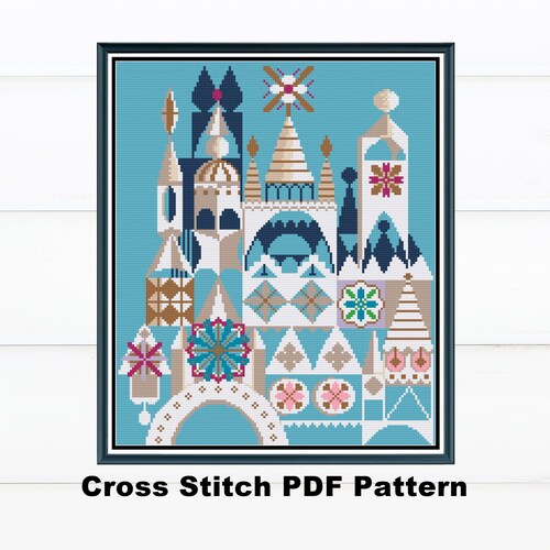 Small World Cross Stitch PDF Pattern / Embroidery / - Etsy