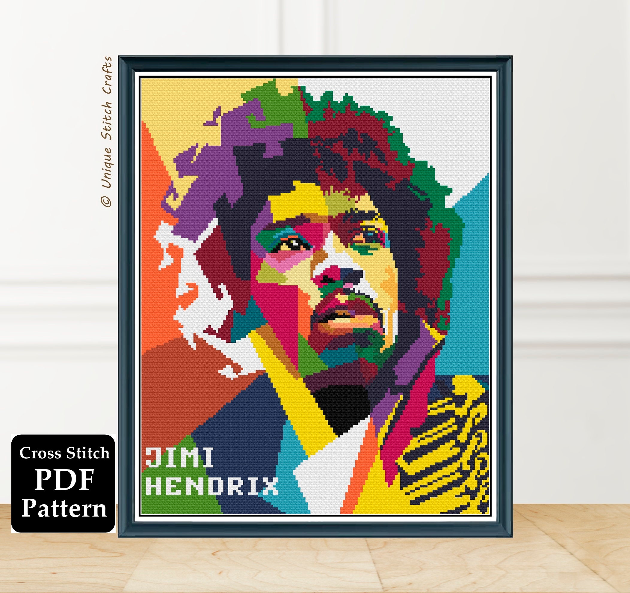 90 cm Jimi Hendrix Impresiones de arte en lienzo Famoso Pinturas Pop Art de Rock Pop en la pared Resumen Jimi Hendrix Pictures Decoración de pared 60 