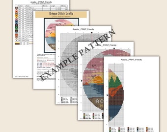 Kreuzstich-Set Sequoia National Park – Inkl. Stoff, Garn, Nadeln, Muster & Zubehör, 120 X 120 Stiche Auf AIDA 16