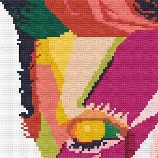 David Bowie Cross Stitch Pattern / Rock Singers Cross Stitch / - Etsy