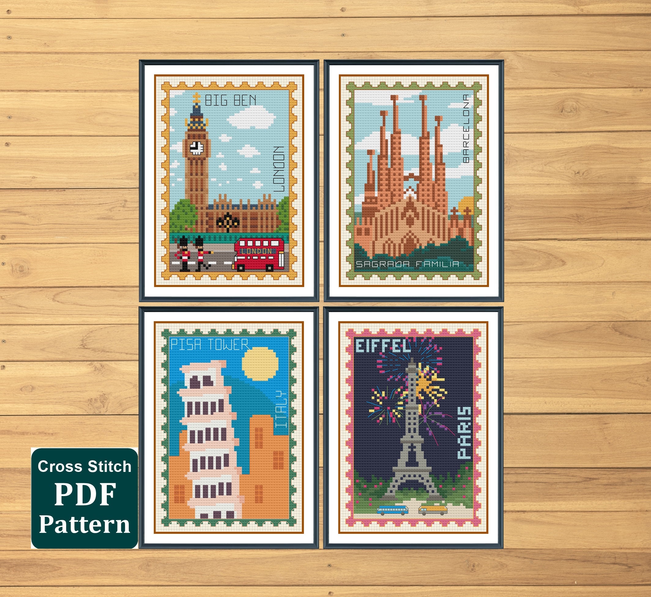 Sagrada Familia Cross Stitch Pattern / World Landmarks Series 