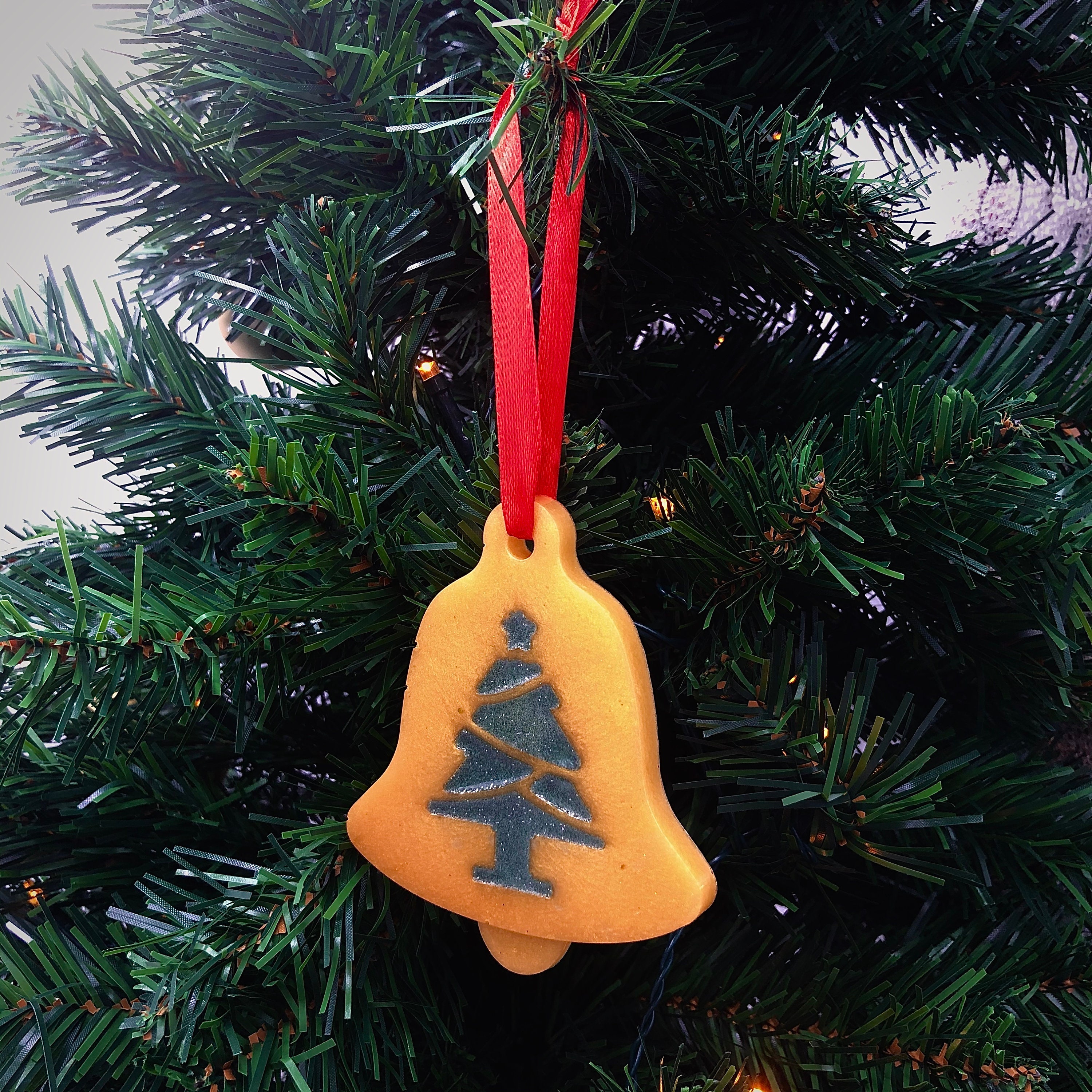 Handmade Christmas Tree Decoration Bell With Christmas Tree Etsy UK