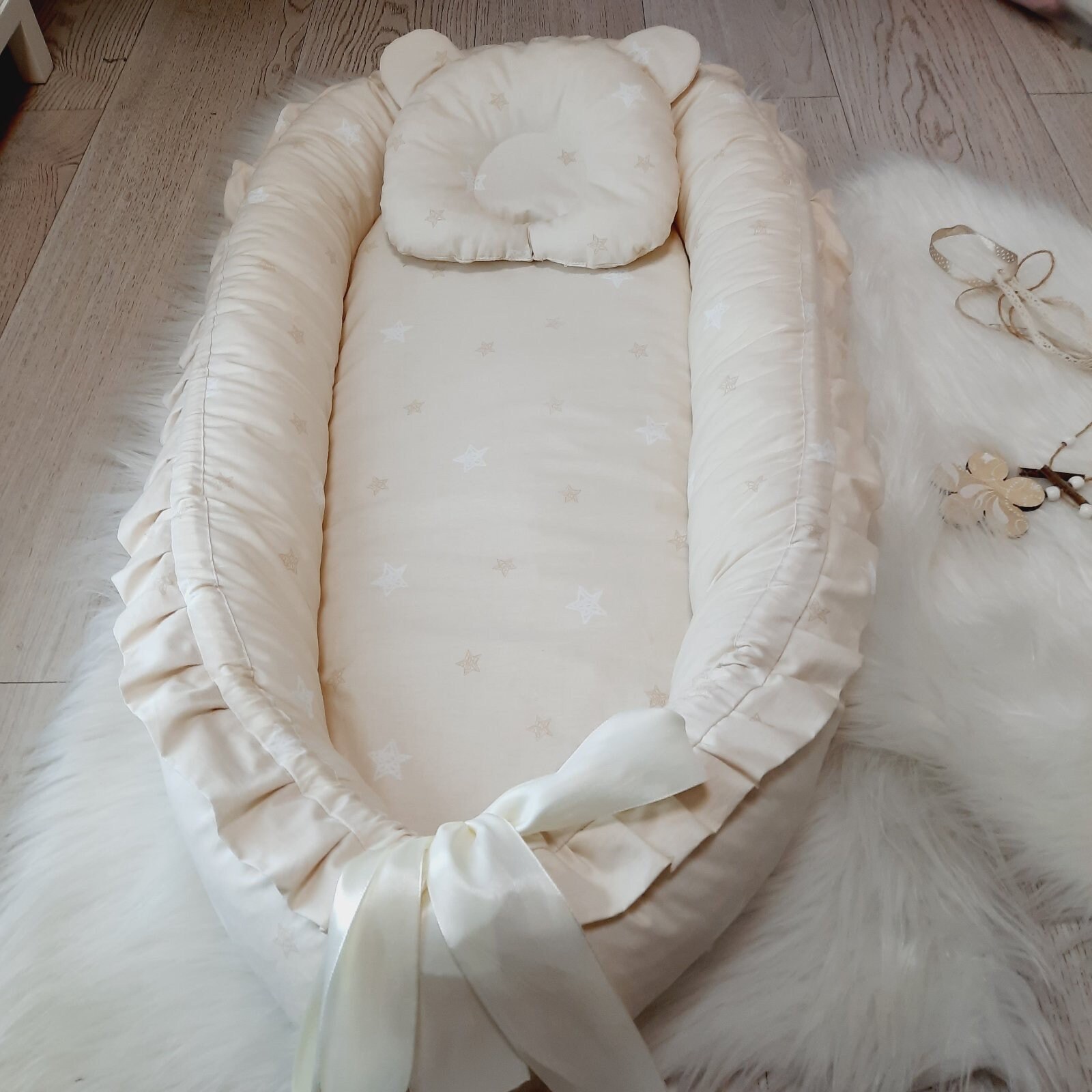 Newborn cocoon Baby sleep nest Baby sleeper Baby cocoon Etsy