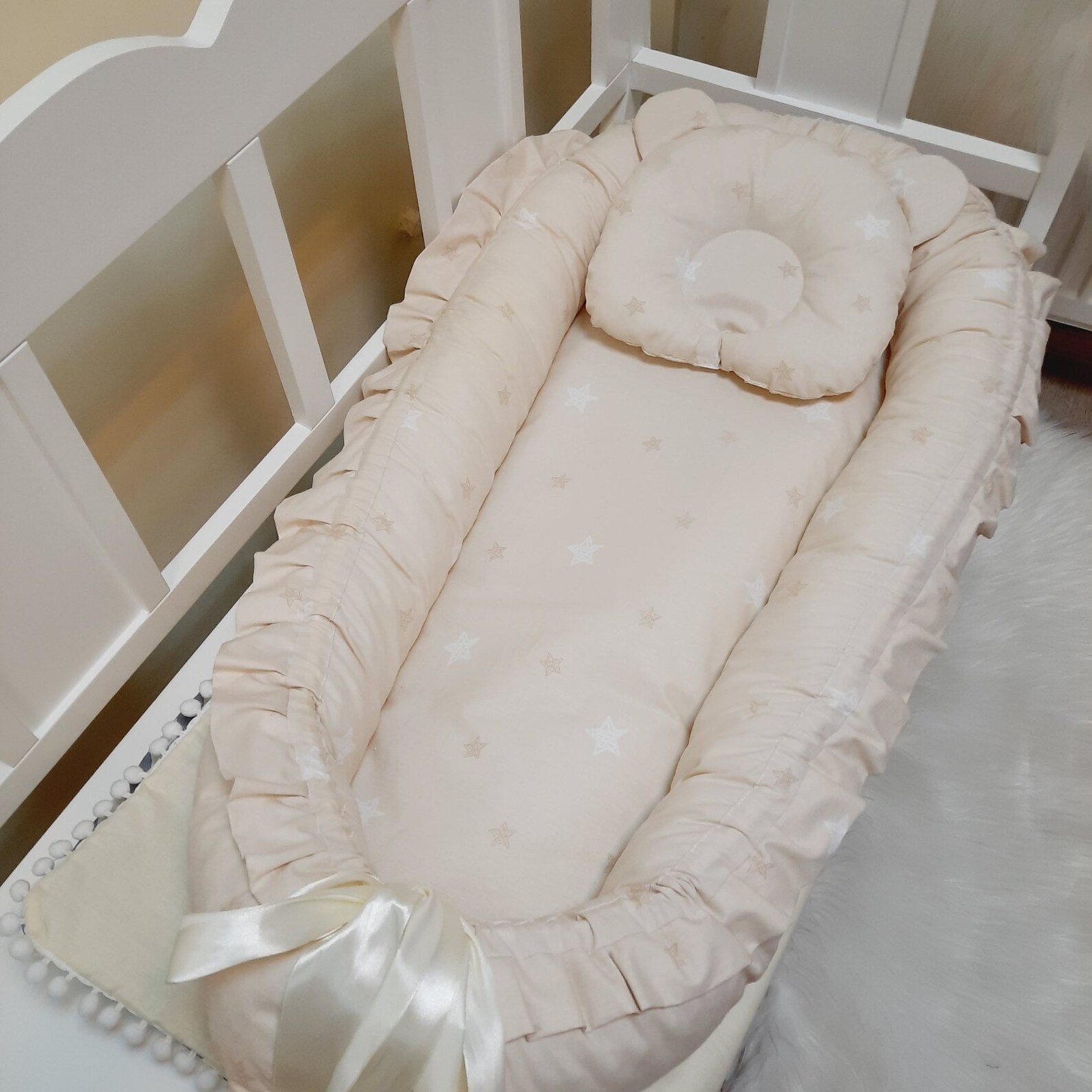 Newborn cocoon Baby sleep nest Baby sleeper Baby cocoon Etsy