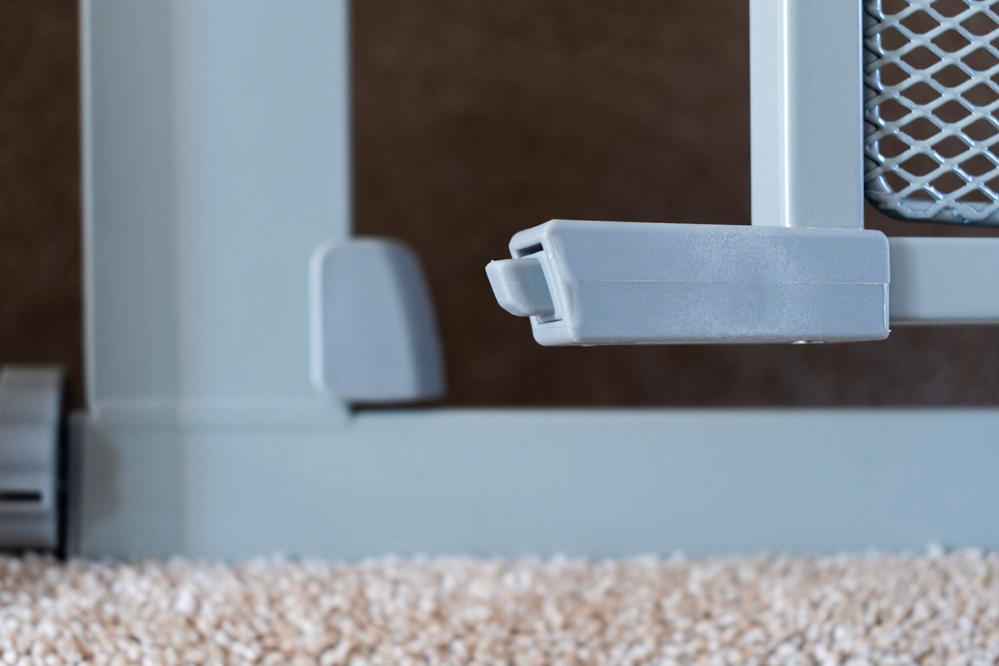 Metal Mesh Stair Gate 7582cm Pressure Fit Steel Mesh Safety Etsy