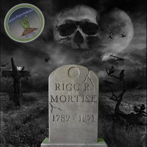 Grave Expectations: Professional Series Life-Size Rigg R. Mortis Tombstone Halloween Prop Yard Graveyard