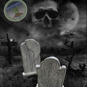 Grave Expectations: Professional Series Life-Size Two Small Tombstones Halloween Prop Yard Graveyard