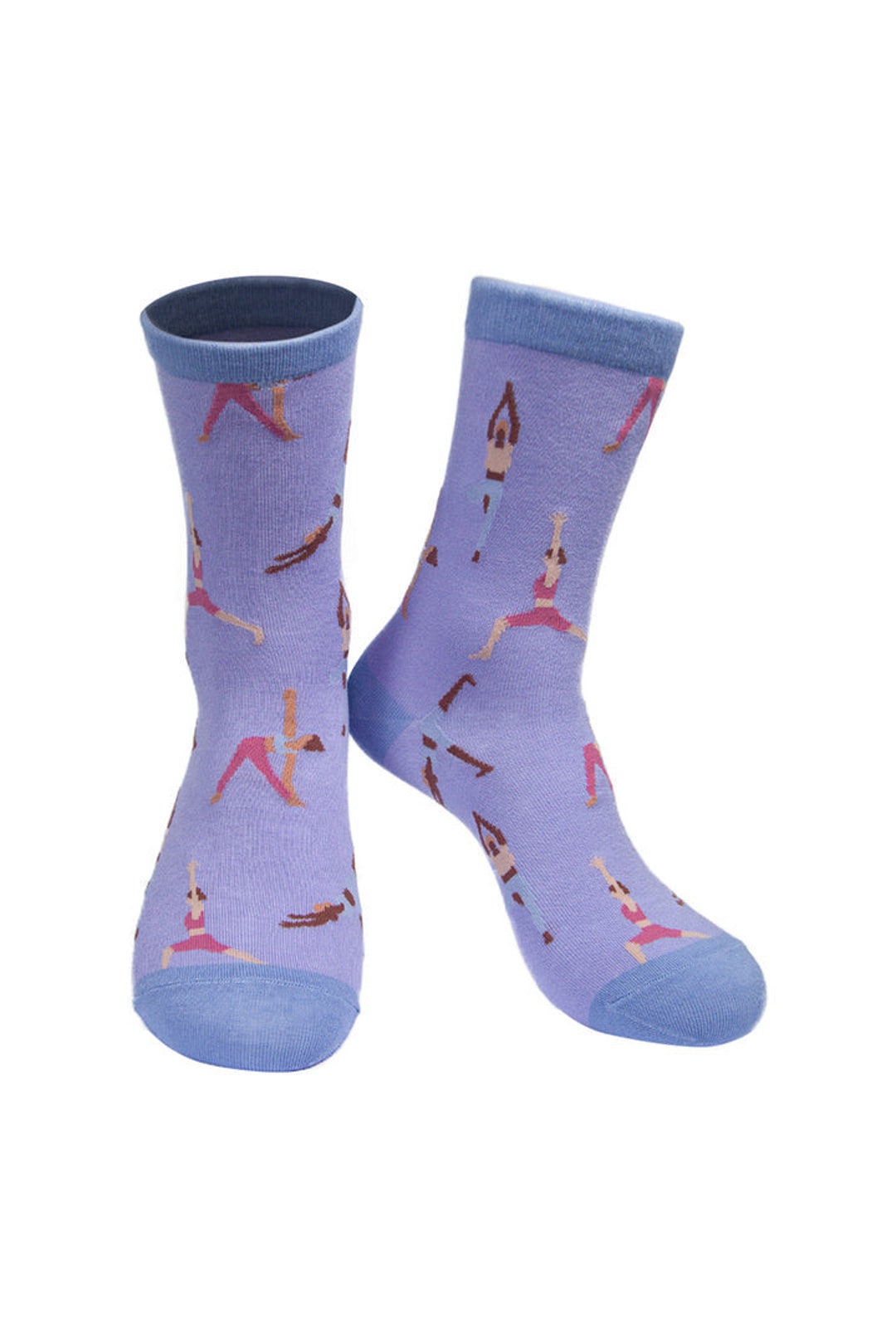 Ladies Morning Yoga Design Sustainable Bamboo Socks 