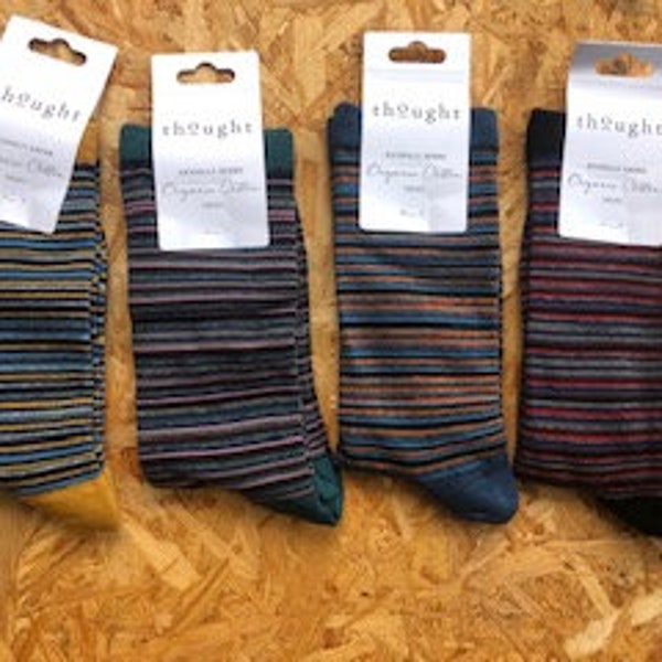 Mens Organic Cotton Stripe socks