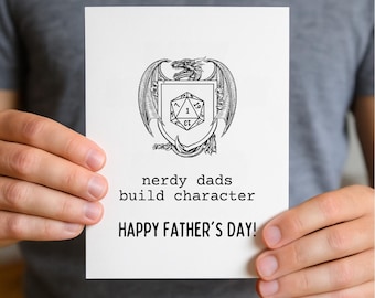 Funny DnD Father's Day Card | Geeky Gamer Dad RPG (Digital Download)