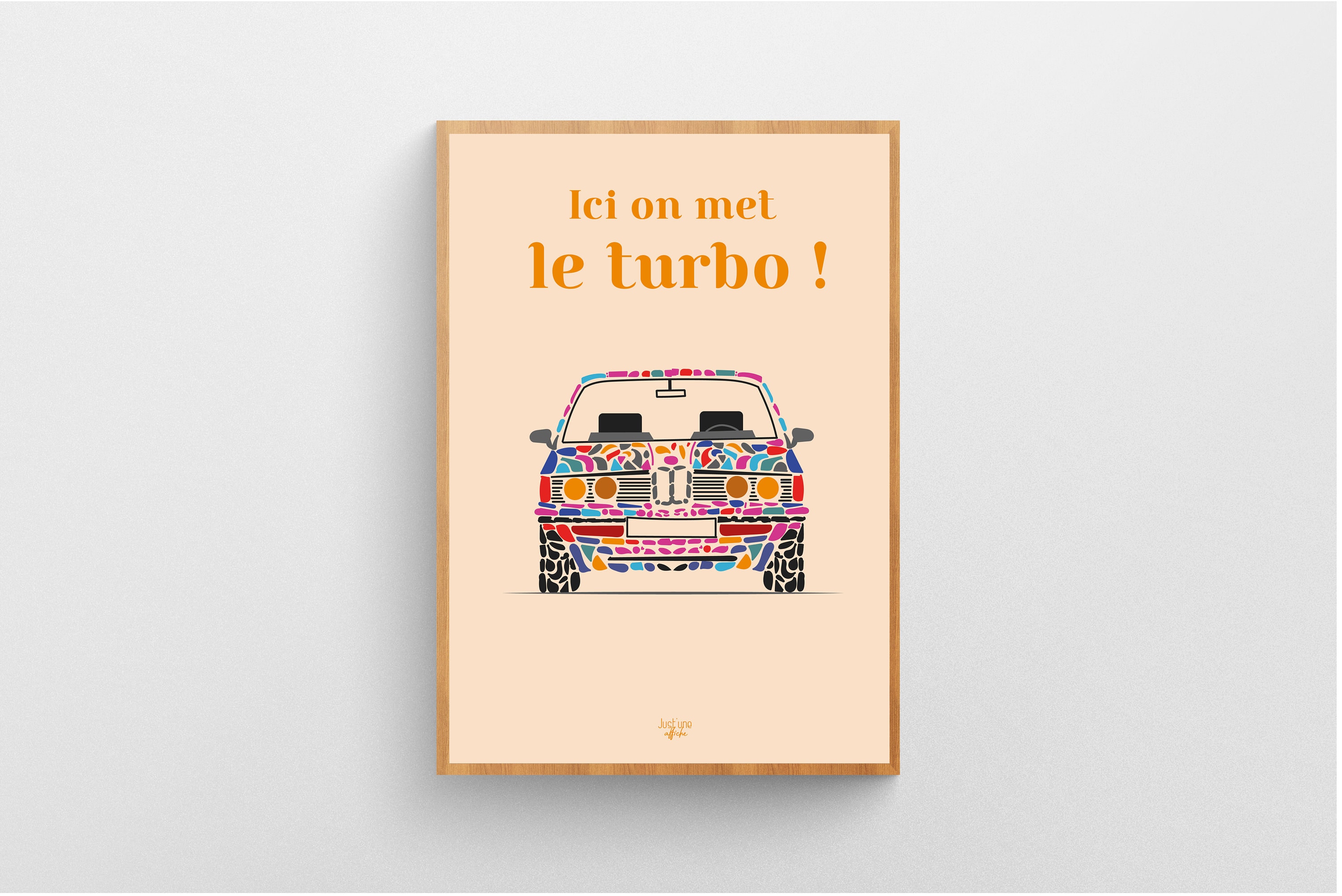 Affiche A2 Voiture-Coloré
