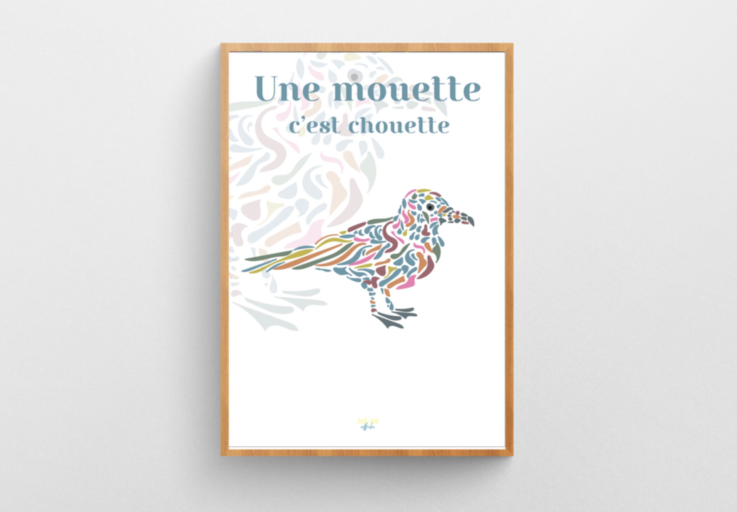 Affiche A2 Mouette - Coloré