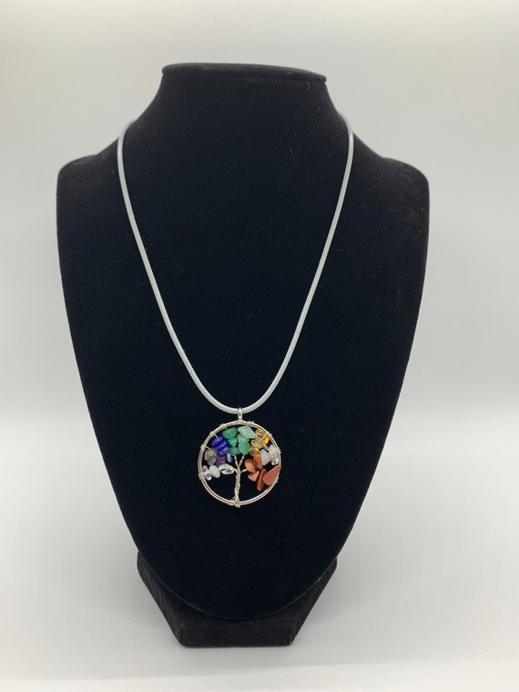 Seven Chakra Tree of Life Pendant - Crystcop