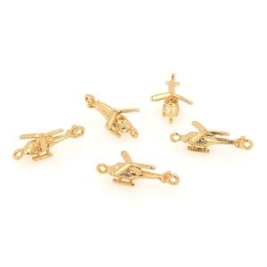 Gunship Connector Helicopter Connector, CZ Helicopter Pendant, DIY Parts Supply, 8x10x4mm