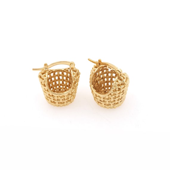 Gold 2024 basket earrings