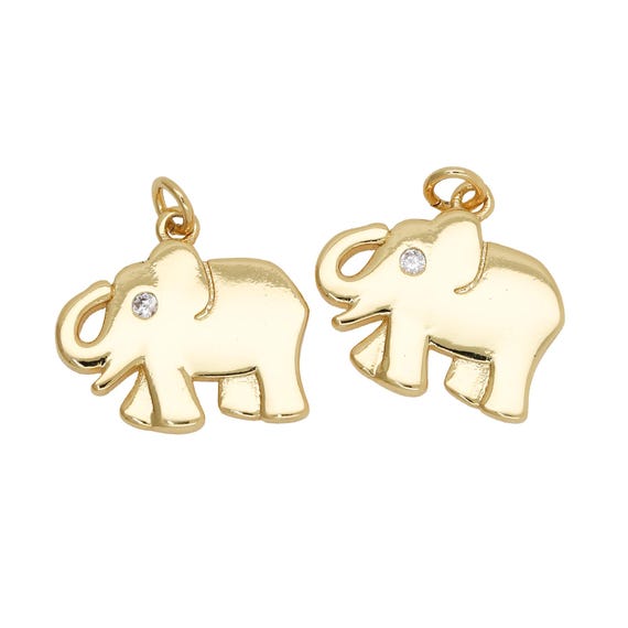 Elephant Pendant Animal Pendant Glossy Jewelry Simple Pendant