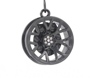 Motorcycle Charm Wheel Hub Pendant Tire Amulet Tire Charm Pendant