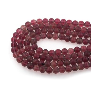 10MM Purple Grape Round Glass Beads Loose Beads, Translucent Purple String Beads For Making Jewelry DIY Crafts, 10MM