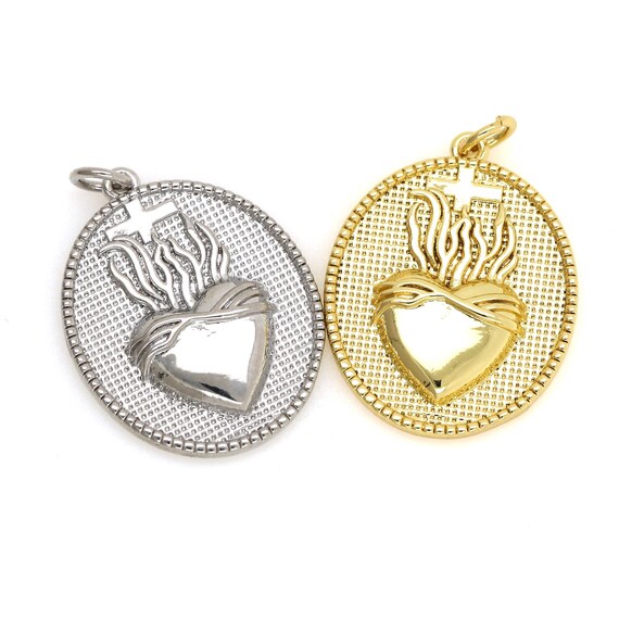 Cross pendant religious charm jellyfish jewelry jewelry marine charm handmade handmade DIY jewelry accessories anniversary gift