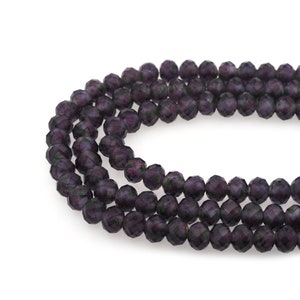 50 Round Dark Purple Gold Foil Handmade Glass Covered Ceramic Loose Beads For Jewelry Making, Diy Crafts, 10x10mm
