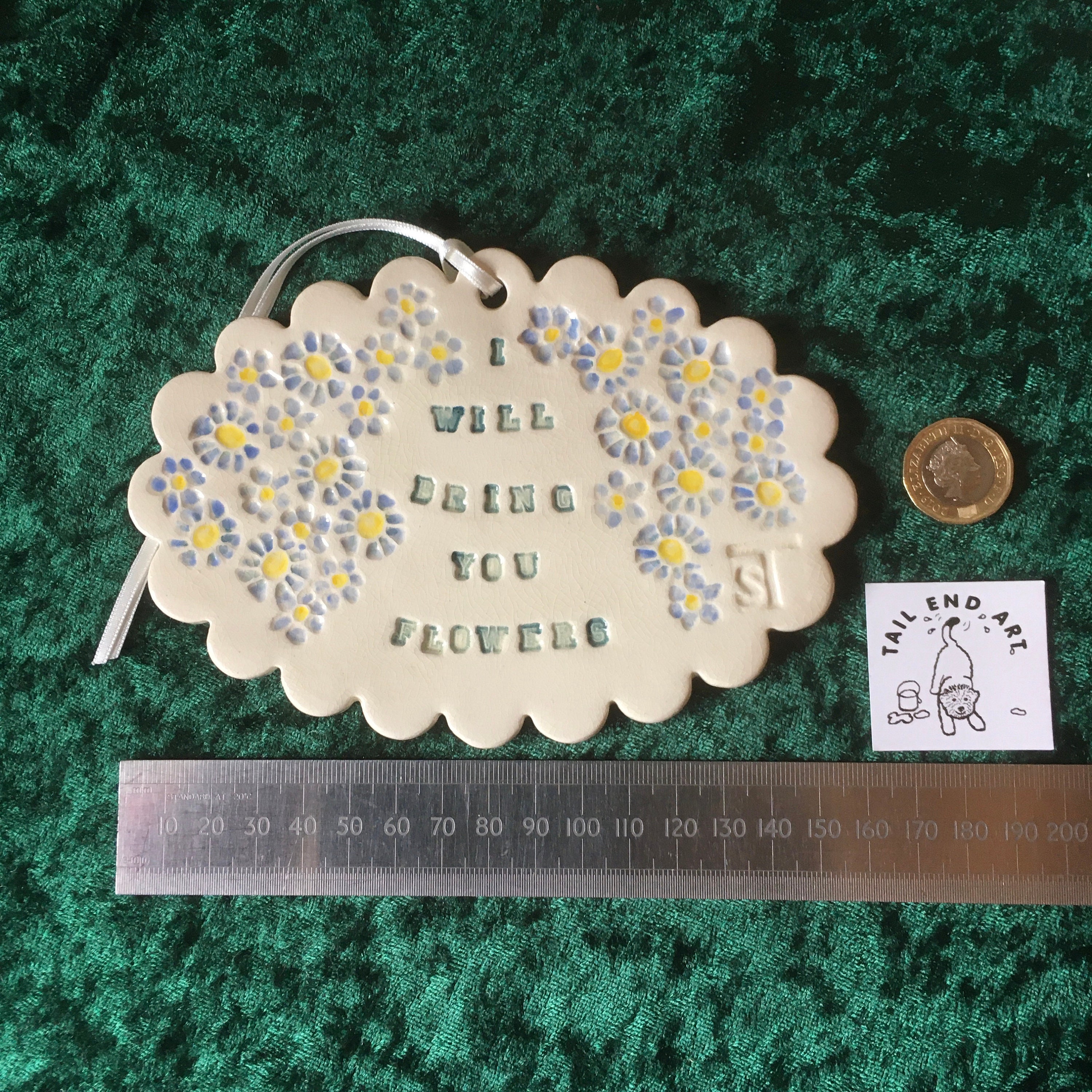 Plaque I Will Bring You Flowers Etsy UK