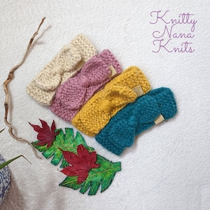 Luxury Baby Knitted Headbands, Super Soft Baby Headbands, Bow Detail Baby Hairbands