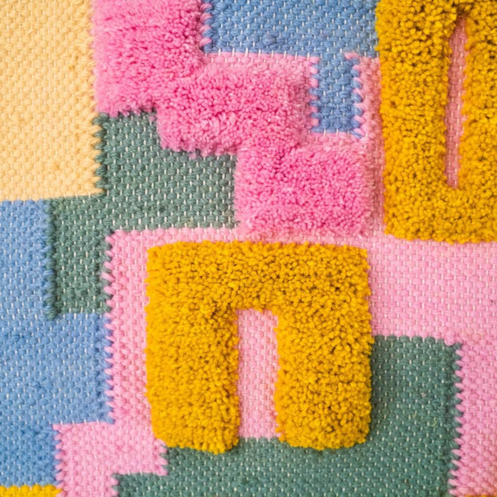 Hand Tufted Wool Wall Rug Etsy