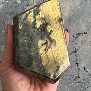 Large Labradorite freeform, Labradorite, Flashy Labradorite, Labradorite Crystal,Large Crystals,  500g / 11.5cm x 7cm