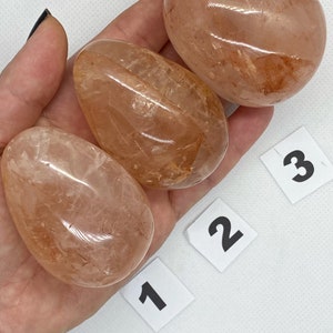 Fire Quartz Crystal Eggs / Hematoid Quartz Crystal Egg  / AAA Quality /