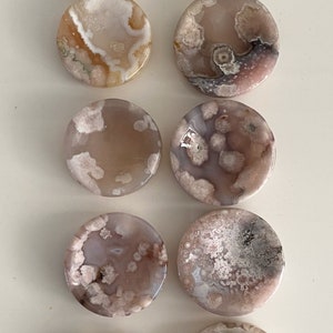 Flower Agate bowl, Cherry Blossom Agate Crystal mini bowls