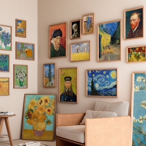 Set of 130+Van Gogh Digital Art Prints XIX Century Post-Impressionist Masterpieces Instant Download Affordable and High Quality Wall Art
