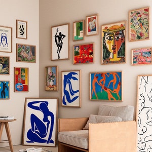 Set of 50 Matisse Prints Digital Downloads - Mid Century Modern Art