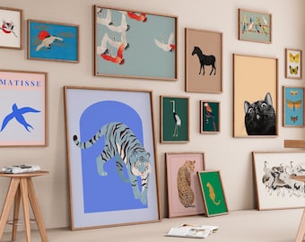 Ensemble de plus de 550 animaux esthétiques : téléchargements numériques pour décoration de chambre
